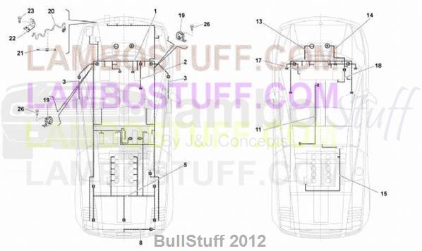 2012 Lamborghini GALLARDO BLANCPAIN - STS JAPAN ELETTRICAL SYSTEM (971.10.00)